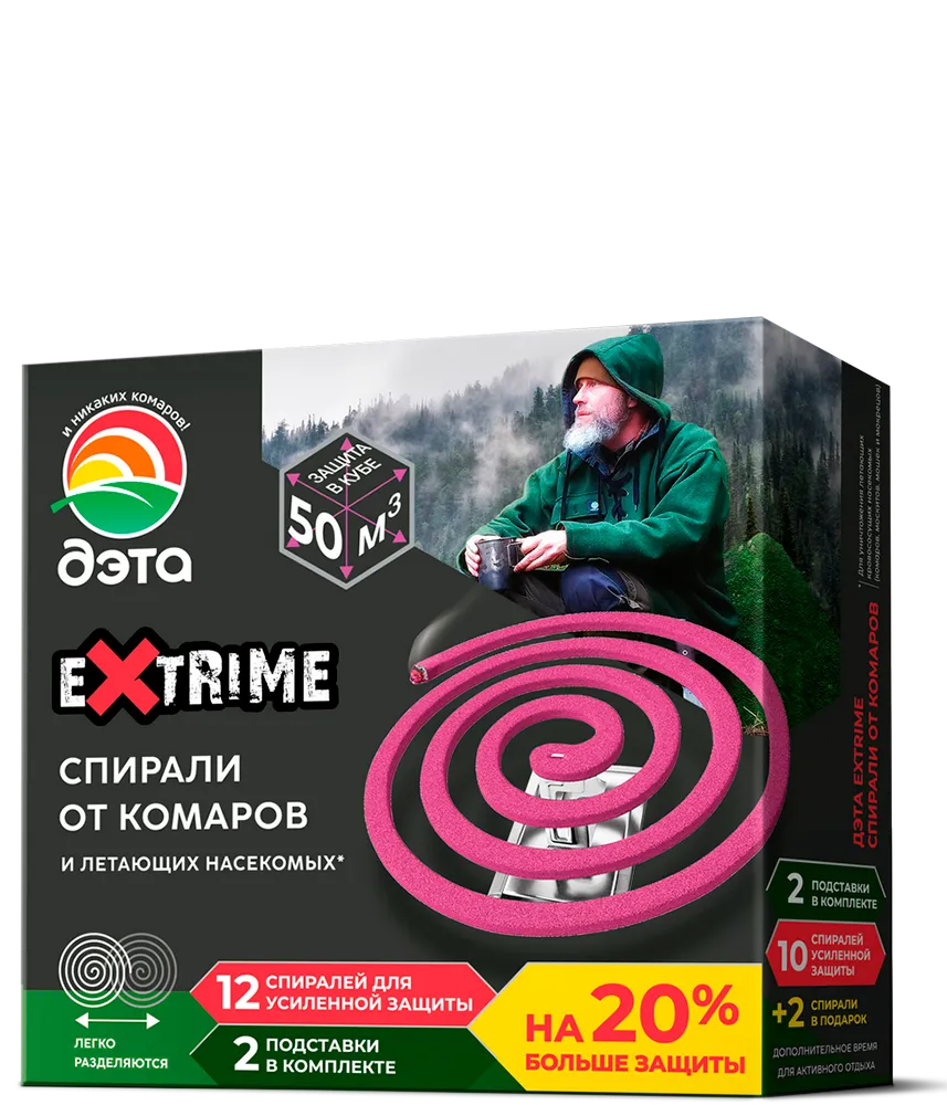 От комаров и всех летающих насекомых спирали