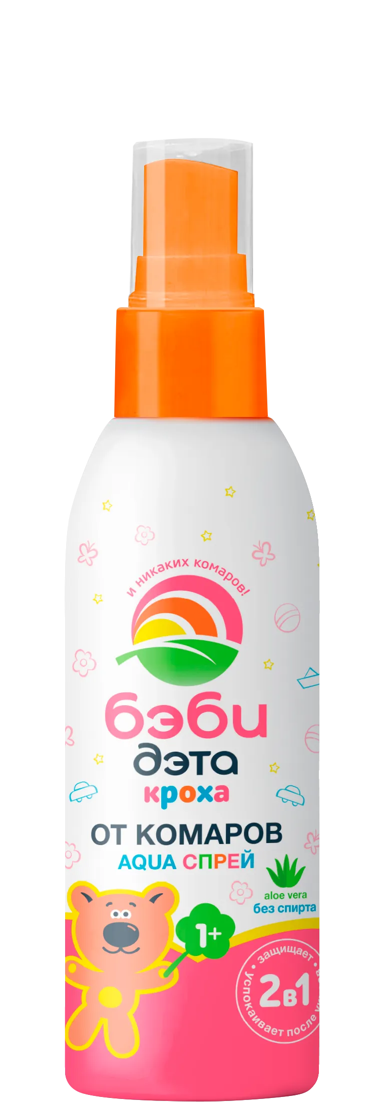От комаров 2 в 1 для самых маленьких AQUA спрей